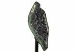 Amethyst Geode Section on Metal Stand - Uruguay #171887-2